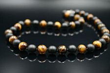 Herren Halskette Edelstein