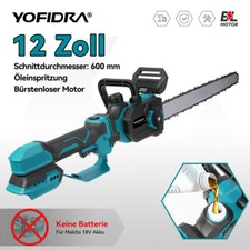 12 Zoll Bürstenlos Akku Hochentaster Teleskop Kettensäge mit Verlängerungsstange