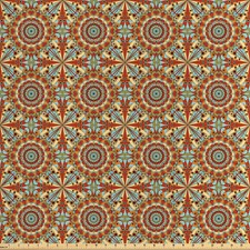 Retro Satin Stoff als