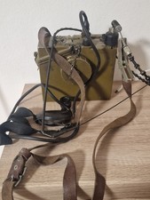 NVA , Funkgerät R-126 mit Kulikow-Antenne und Sprechgarnitur DDR Sovjet Russland