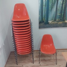 70er Original Eames Fiberglass Side Chairs DSS Herman Miller Top Zustand