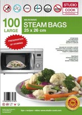 100 Dampf-Gar-Beutel für die