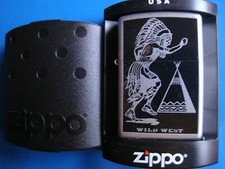 Zippo Wild West (2003) Motiv Indianer mit Wigwam