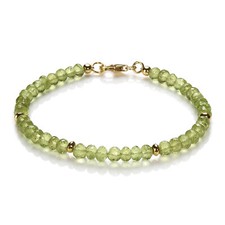 Peridot / Olivin Armband 925