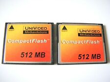 ... 2 x 512MB Compact Flash Card ( 2 x 512 MB CF Karte ) UNIVIDEO gebraucht ....