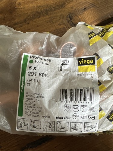 Viega pressfitting kupfer - kupfer, 28mm