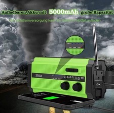Solar Radio AM/FM Kurbelradio Lampe LED Tragbar USB Notfallradio XSY320#G