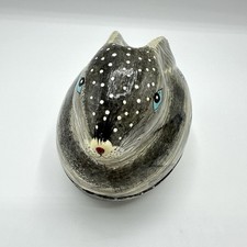 Pappmaché Hase Osterhase Deckeldose Dose Handbemalt Ostern Nostalgie