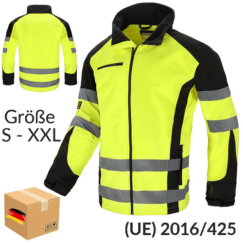 Herren softshell warnjacke - herren,