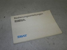 Bedienungsanleitung Bordmappe deutsch, 09/1992 SEAT IBIZA I (021A) 1.2I