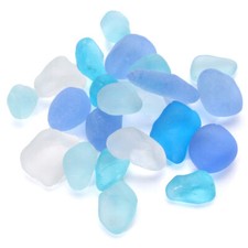 Blau seeglas glasbrocken - blau,