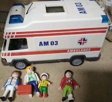 Playmobil Vintage Rettungswagen 3925-A,aus  2000 mit 4 Figuren Ambulance-AM-03 