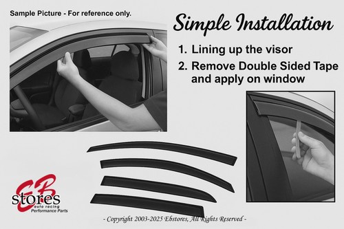 Tape rain guard window - guard,