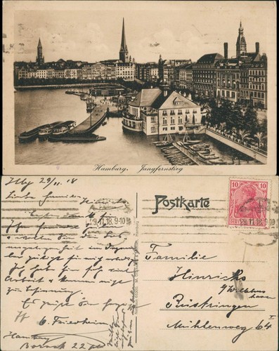 Ansichtskarte hamburg - ansichtskarte,