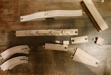 Holzeisenbahn mit Zubehör