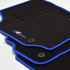 Mattenprofis Velours Fußmatten Edition blau für VW Polo 9N ab Bj.2001 -2009 rund