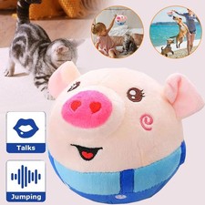 Sprechen Hundespielzeug Schwein Plschspielzeug Musik Bouncing Interaktives Ball