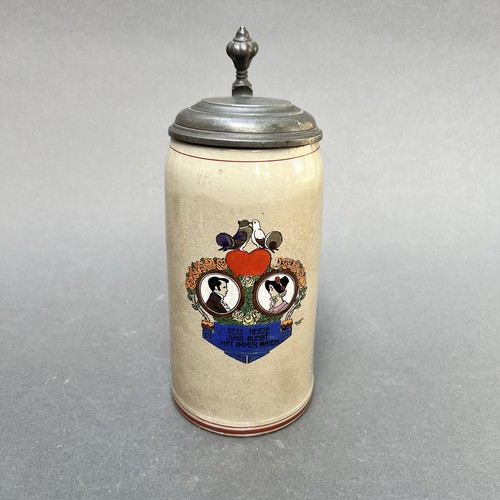 Jugendstil bierkrug krug mit - bierkrug,