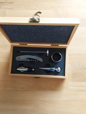 Weinset geschenkbox aus bambus - weinset,