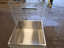 Gabione Steinkorb mit Edelstahlbecken und Wasserfall aus Edelstahl