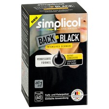 SIMPLICOL BACK TO BLACK Textilfarbe intensives schwarz 400g Farb u. Fixierpulver
