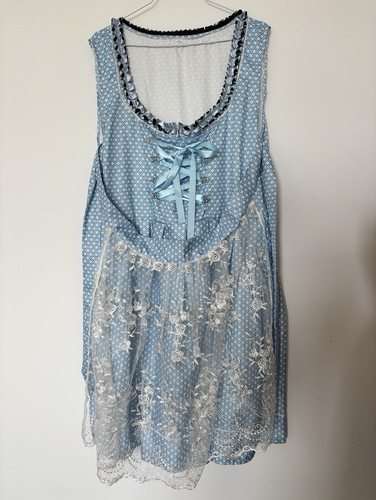 Damen dirndl blau weiß - dirndl, blau/weiß