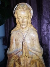 Handarbeit Religiöse Holzfigur Heiligenfigur Maria Madonna Religion 70-80cm 