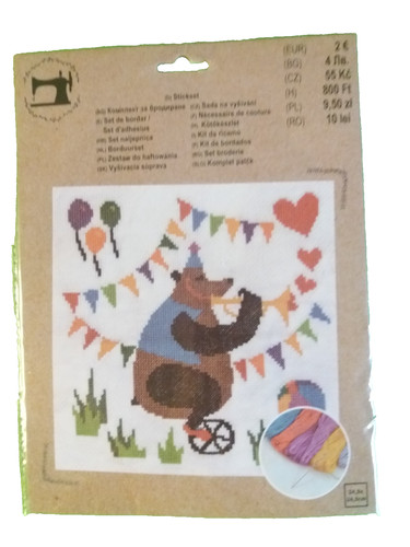 Diy stickset bär einrad - diy,