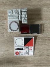 Folia Handmade Stempel Set – inkl. 2 Stempelkissen, unbenutzt, DIY Basteln