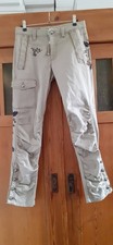 Traumhafte Hose von High Use in Größe 36 in beige mit Stickerei