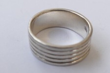 Designer Ring schlicht zeitlos 925 Silber Vintage 80er Ring silver