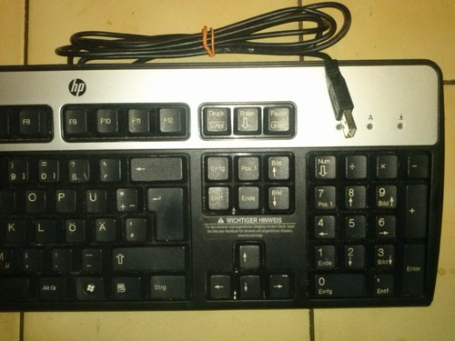 Tastatur usb kabelanschluss - hp,