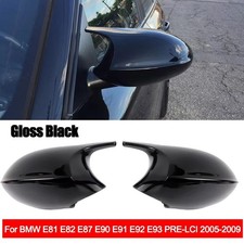 Links+Rechts Spiegelkappe Gehäuse Schwarz Für BMW E90 E91 E92 E93 PRE-LCI 05-09