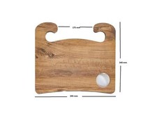 Lenkradtisch KfZ Tisch Auto Tablettisch Getränkehalter Laptoptisch Esstisch Holz