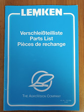 Prospekt Lemken Verschleißteile Ersatzteilliste  Zeitschrift Traktor Schlepper Q