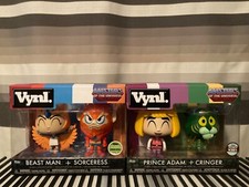 Funko Vynl Beast Man + Sorceress und Prince Adam + Cringer MOTU Masters