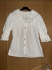 Vintage Trachtenbluse zu