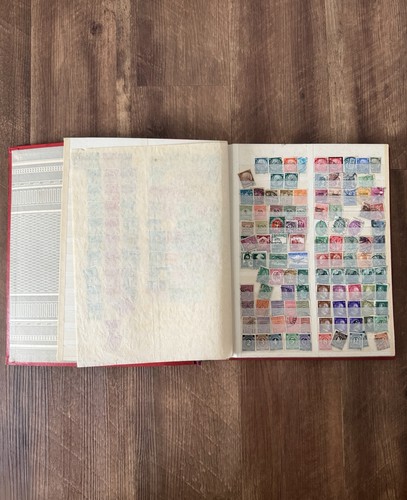 Altes briefmarkenalbum aus - briefmarkenalbum,