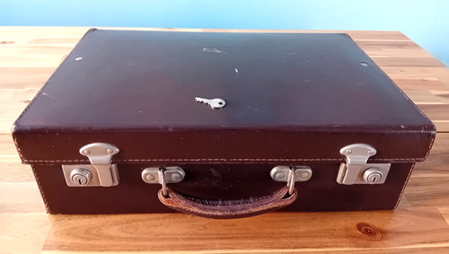 Super vintage lederkoffer arzt - vintage,