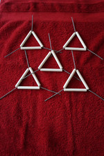 5 Tondreieiecke Laborbedarf 7 cm  Brennerzubehör