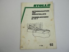 Stoll M170T Drum Mower Owners