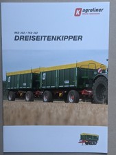 KRÖGER AGROLINER HKD 302 TKD 302 Dreiseitenkipper Prospekt Traktor Schlepper