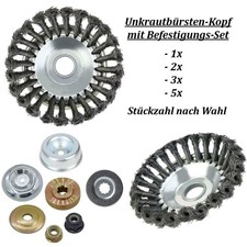 1x-5x Stahldrahtbürste 15cm