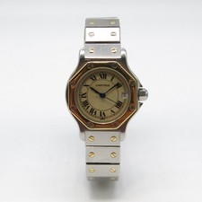 Cartier Santos Octagon - ref.187903 - Stahl/Gold - Ø25mm