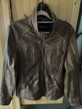 Weiche Nappa Lederjacke braun