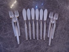 Robbe & Berking City / Metropolitan Fischbesteck 6 Personen 12 Teile Silber 90er