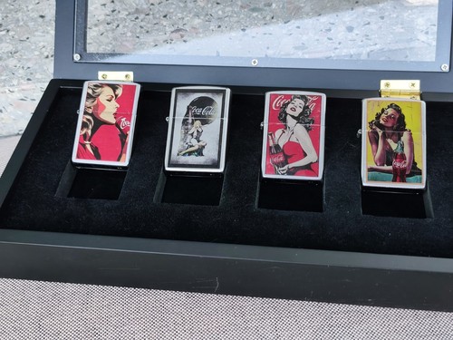 Zippo coca cola pin - 4x,