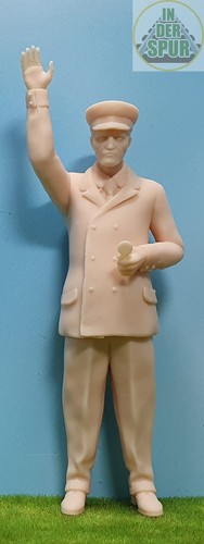 Modellbahnfigur schaffner - modellbahnfigur,