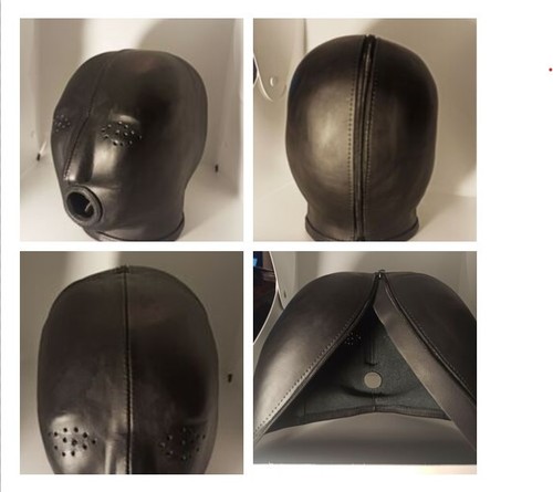 Ledermaske schwarz - ledermaske,,