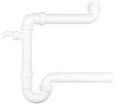 33 Stück Raumspar-Röhrengeruchverschluss 1 1/2", Kunststoff (PP)